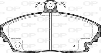 Open Parts BPA0635.00 - Brake Pad Set, disc brake autospares.lv