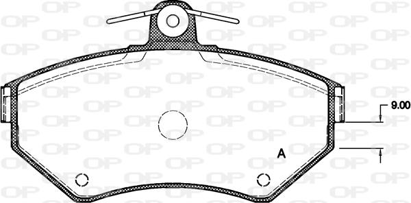 Open Parts BPA0631.00 - Brake Pad Set, disc brake autospares.lv