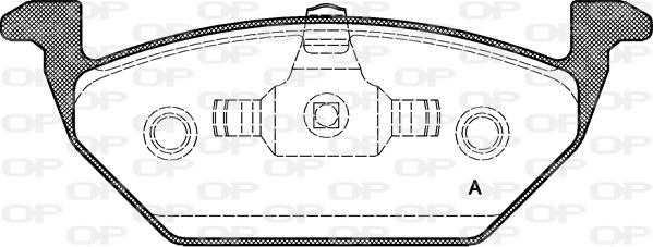 MDR MFP-2E16 - Brake Pad Set, disc brake autospares.lv