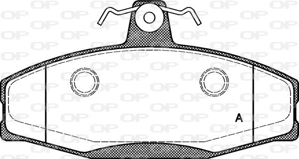 Open Parts BPA0620.20 - Brake Pad Set, disc brake autospares.lv