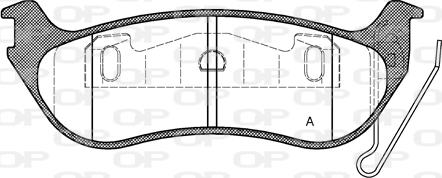 Open Parts BPA0628.12 - Brake Pad Set, disc brake autospares.lv