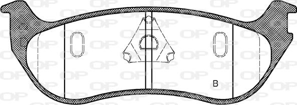 Open Parts BPA0628.12 - Brake Pad Set, disc brake autospares.lv