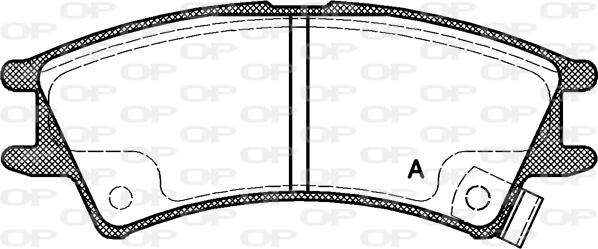 Open Parts BPA0675.02 - Brake Pad Set, disc brake autospares.lv