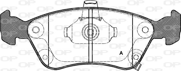 Open Parts BPA0676.02 - Brake Pad Set, disc brake autospares.lv