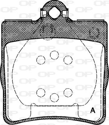 Open Parts BPA0678.00 - Brake Pad Set, disc brake autospares.lv