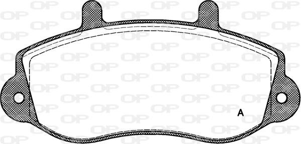 Open Parts BPA0677.00 - Brake Pad Set, disc brake autospares.lv