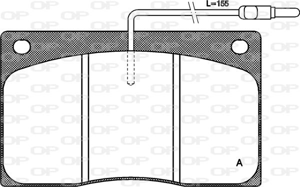 Open Parts BPA0044.02 - Brake Pad Set, disc brake autospares.lv