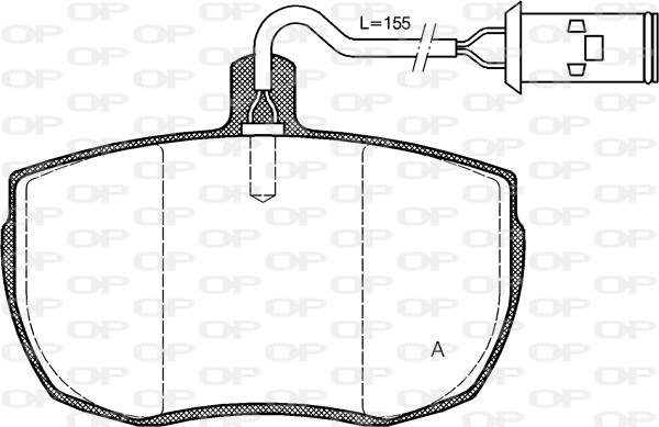 Open Parts BPA0056.22 - Brake Pad Set, disc brake autospares.lv