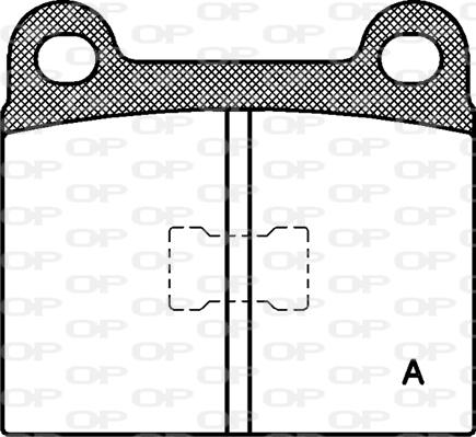 Open Parts BPA0017.00 - Brake Pad Set, disc brake autospares.lv