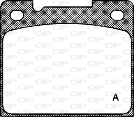 Open Parts BPA0039.30 - Brake Pad Set, disc brake autospares.lv