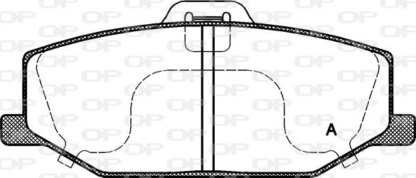 Open Parts BPA0190.10 - Brake Pad Set, disc brake autospares.lv