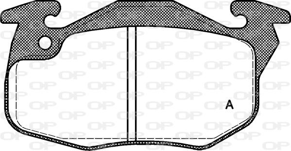 Open Parts BPA0192.10 - Brake Pad Set, disc brake autospares.lv