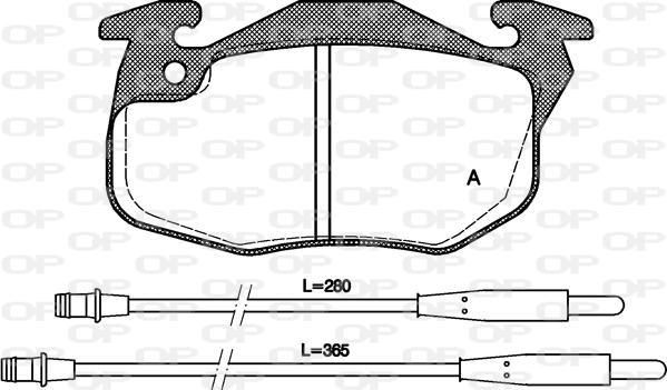 Open Parts BPA0192.34 - Brake Pad Set, disc brake autospares.lv