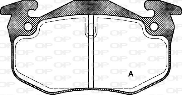 Open Parts BPA0144.50 - Brake Pad Set, disc brake autospares.lv