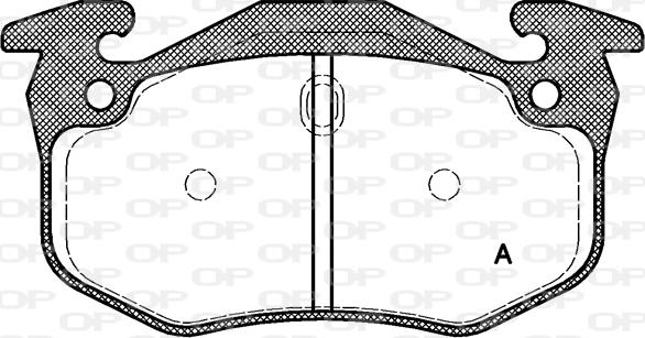 Open Parts BPA0144.70 - Brake Pad Set, disc brake autospares.lv