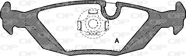 Open Parts BPA0155.00 - Brake Pad Set, disc brake autospares.lv