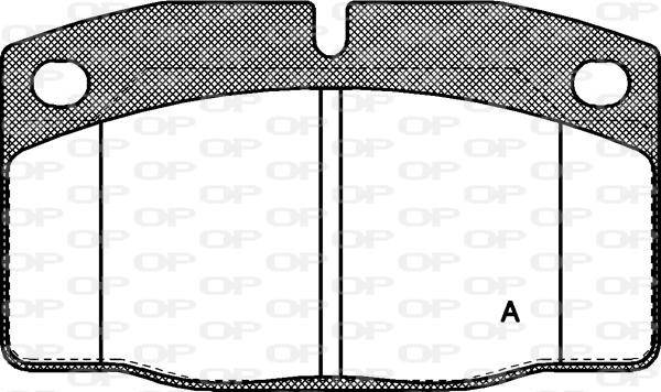 Open Parts BPA0101.20 - Brake Pad Set, disc brake autospares.lv