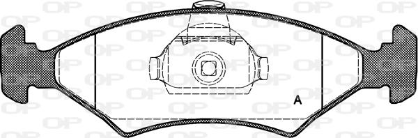 Open Parts BPA0119.10 - Brake Pad Set, disc brake autospares.lv