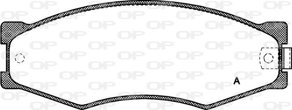 Open Parts BPA0184.02 - Brake Pad Set, disc brake autospares.lv