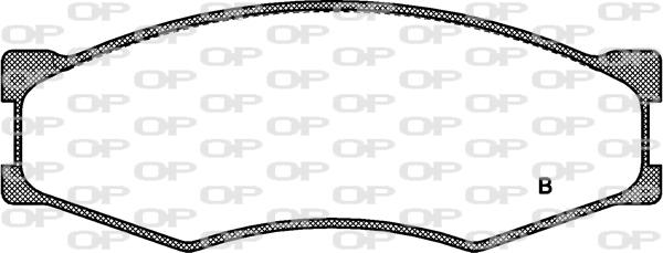 Open Parts BPA0184.02 - Brake Pad Set, disc brake autospares.lv