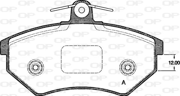 Open Parts BPA0134.40 - Brake Pad Set, disc brake autospares.lv