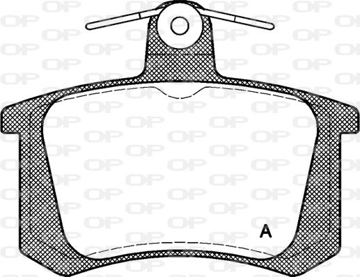 Open Parts BPA0135.20 - Brake Pad Set, disc brake autospares.lv