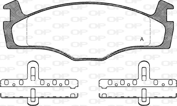 Open Parts BPA0171.10 - Brake Pad Set, disc brake autospares.lv