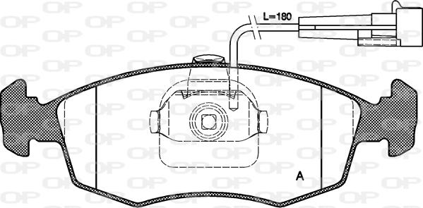 Open Parts BPA0172.12 - Brake Pad Set, disc brake autospares.lv