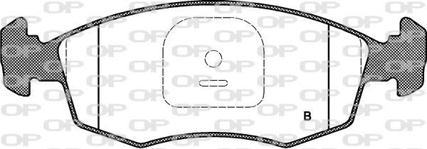 Open Parts BPA0172.12 - Brake Pad Set, disc brake autospares.lv