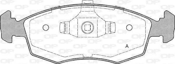 Open Parts BPA0172.34 - Brake Pad Set, disc brake autospares.lv