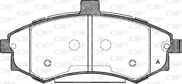 Open Parts BPA0893.02 - Brake Pad Set, disc brake autospares.lv