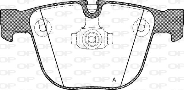 Open Parts BPA0892.00 - Brake Pad Set, disc brake autospares.lv