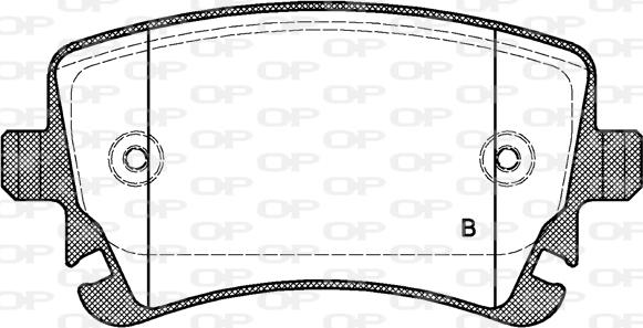 Open Parts BPA0897.02 - Brake Pad Set, disc brake autospares.lv