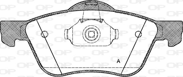 Open Parts BPA0844.00 - Brake Pad Set, disc brake autospares.lv