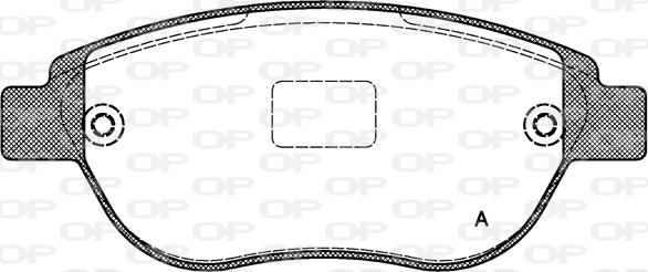 Open Parts BPA0841.00 - Brake Pad Set, disc brake autospares.lv