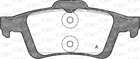 Open Parts BPA0842.30 - Brake Pad Set, disc brake autospares.lv