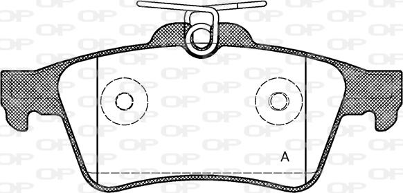 Open Parts BPA0842.20 - Brake Pad Set, disc brake autospares.lv