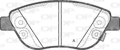 Open Parts BPA0859.32 - Brake Pad Set, disc brake autospares.lv