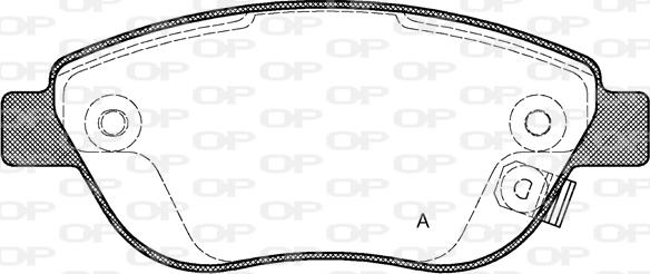 Open Parts BPA0859.21 - Brake Pad Set, disc brake autospares.lv