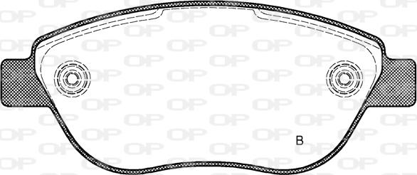 Open Parts BPA0859.21 - Brake Pad Set, disc brake autospares.lv