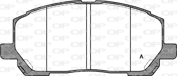 Open Parts BPA0855.00 - Brake Pad Set, disc brake autospares.lv