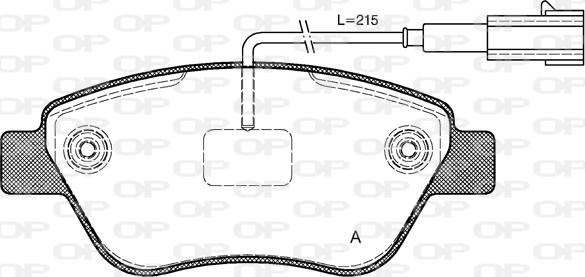 Open Parts BPA0858.11 - Brake Pad Set, disc brake autospares.lv