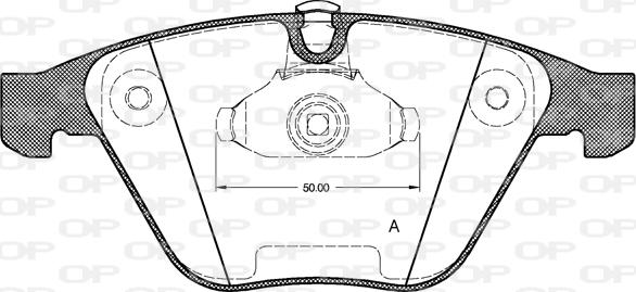 Open Parts BPA0857.00 - Brake Pad Set, disc brake autospares.lv