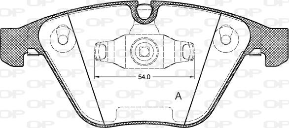 Open Parts BPA0857.10 - Brake Pad Set, disc brake autospares.lv