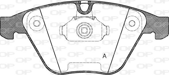 Open Parts BPA0857.30 - Brake Pad Set, disc brake autospares.lv