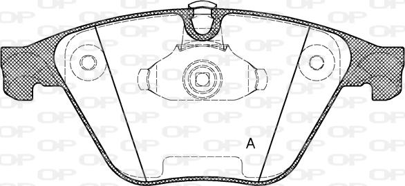 Open Parts BPA0857.20 - Brake Pad Set, disc brake autospares.lv