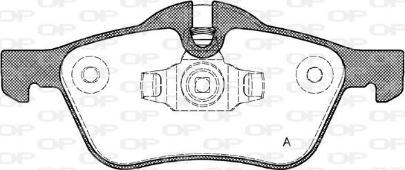 Open Parts BPA0864.00 - Brake Pad Set, disc brake autospares.lv