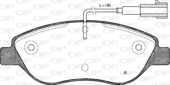 Open Parts BPA0860.01 - Brake Pad Set, disc brake autospares.lv