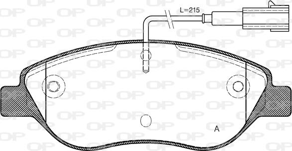 Open Parts BPA0860.02 - Brake Pad Set, disc brake autospares.lv