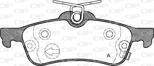 Open Parts BPA0862.02 - Brake Pad Set, disc brake autospares.lv